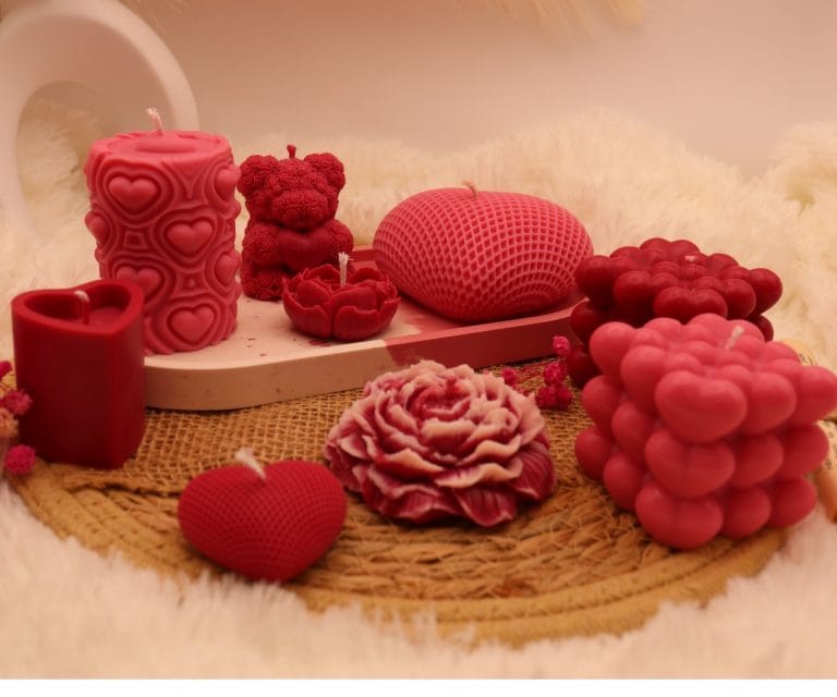 Bougies de Saint-Valentin