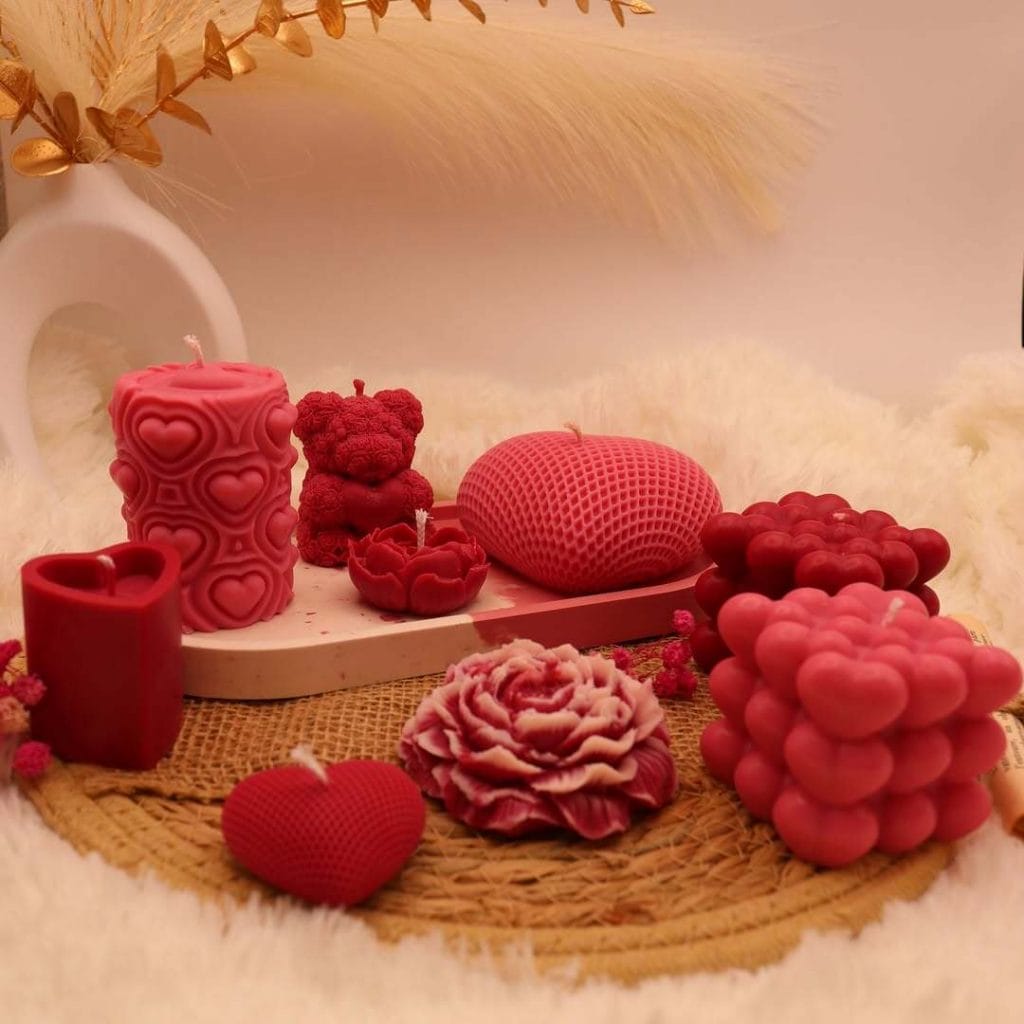 Bougies de Saint-Valentin