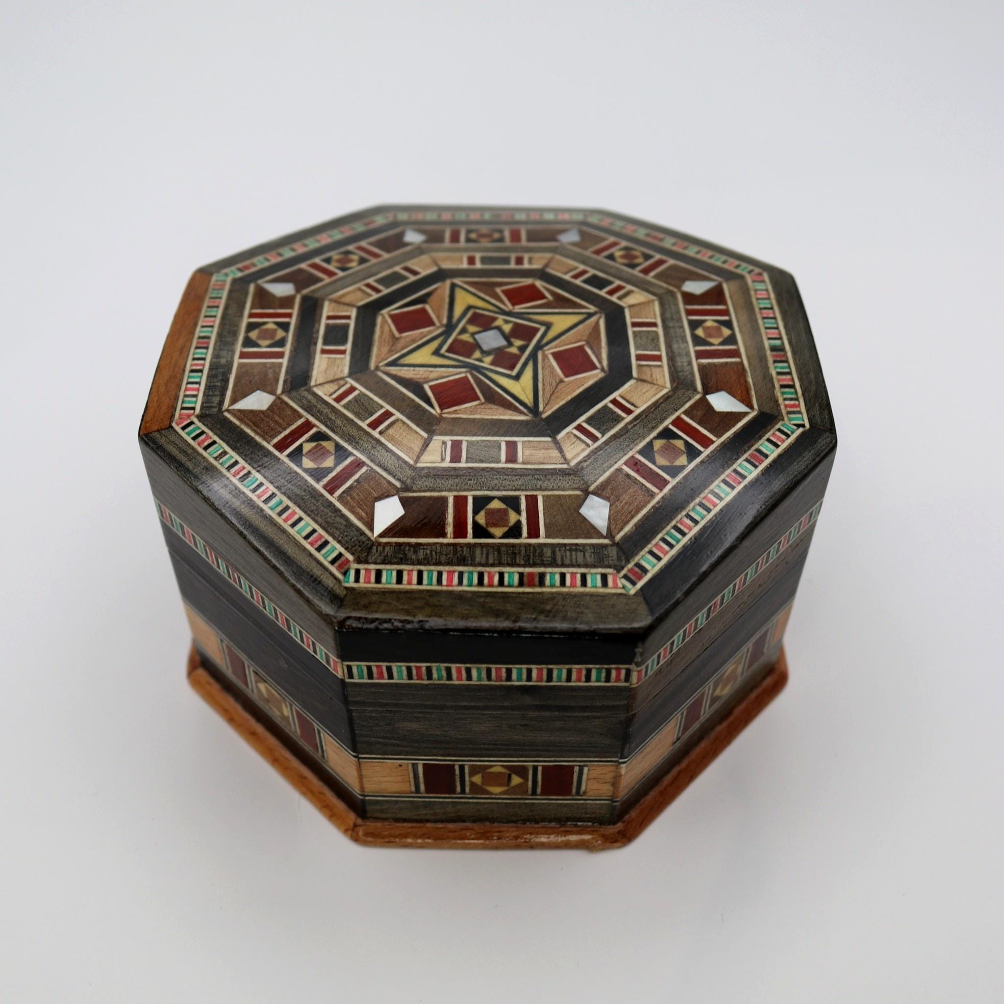 Boîte en mosaïque octogonale Boîte en mosaïque octogonale