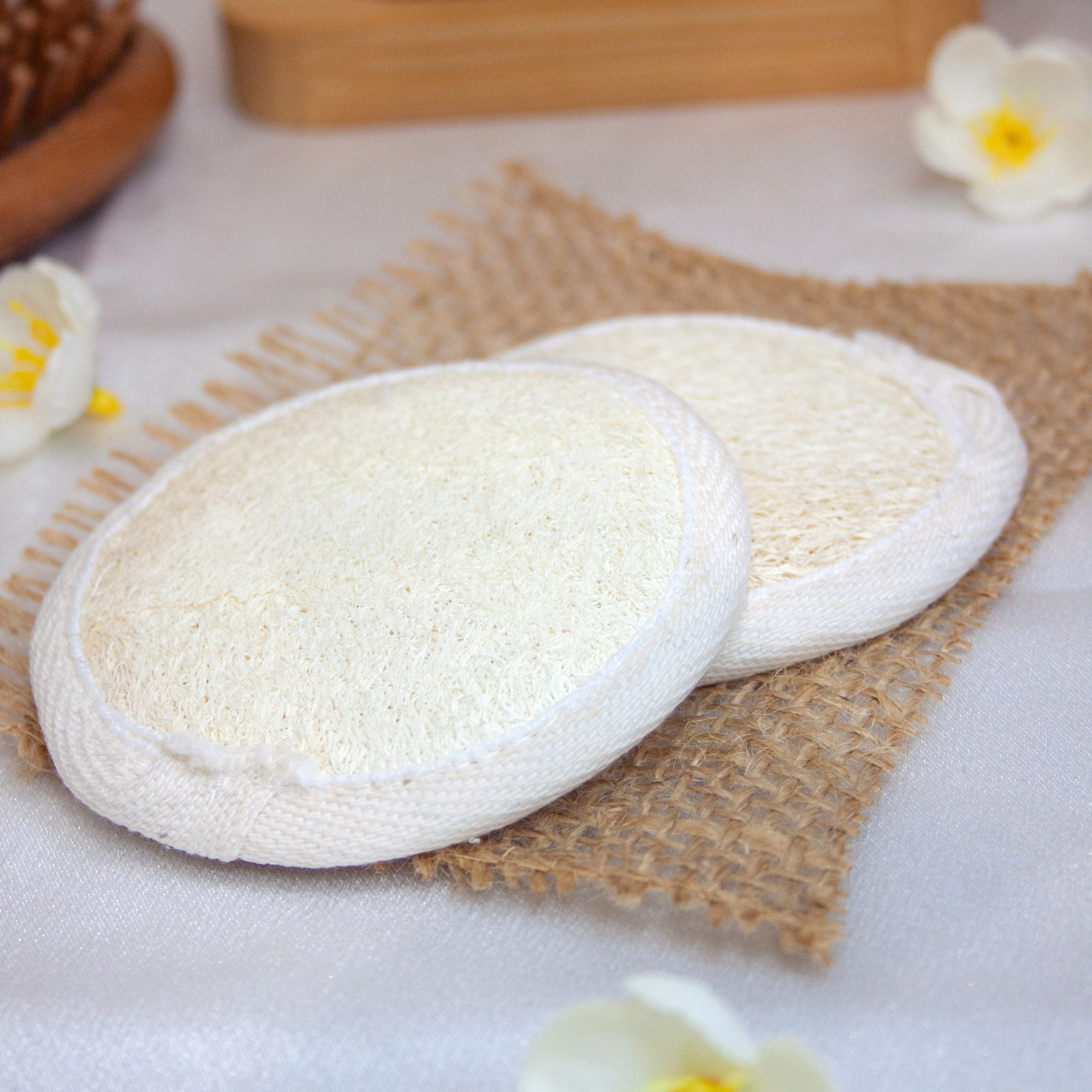 Exfoliant éponge loofah