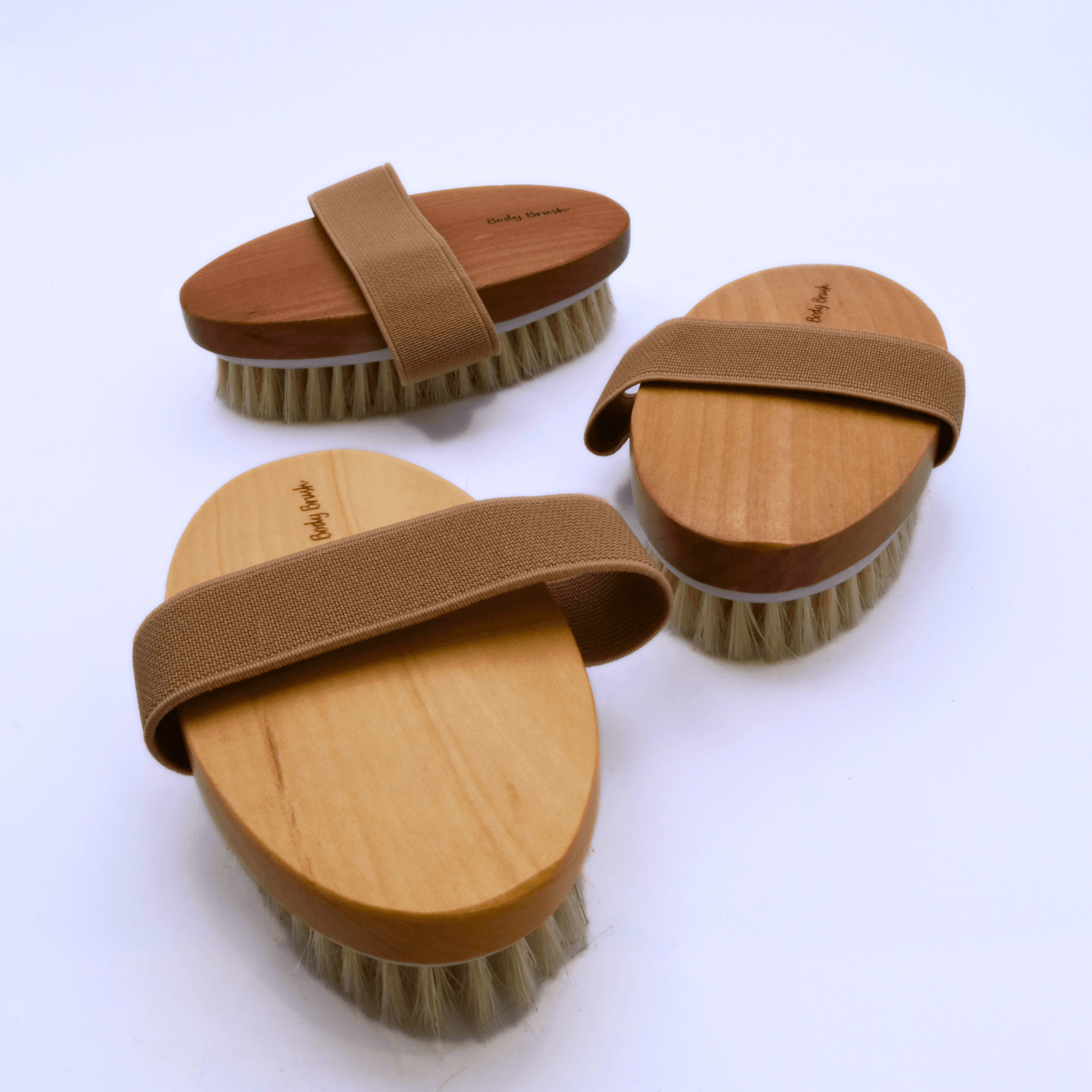 17 Brosses de bain en bois naturel