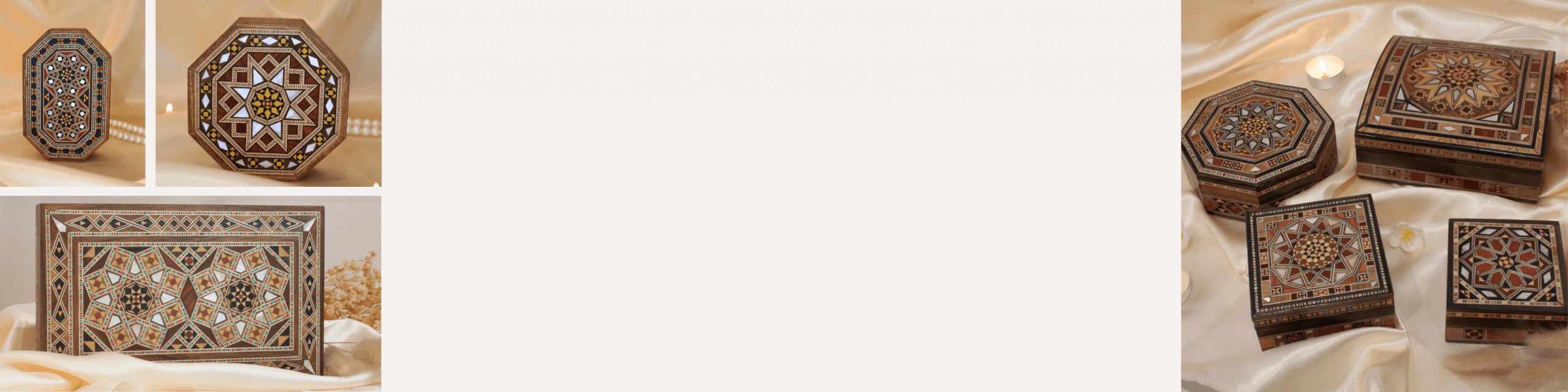 Couverture boites en marqueterie