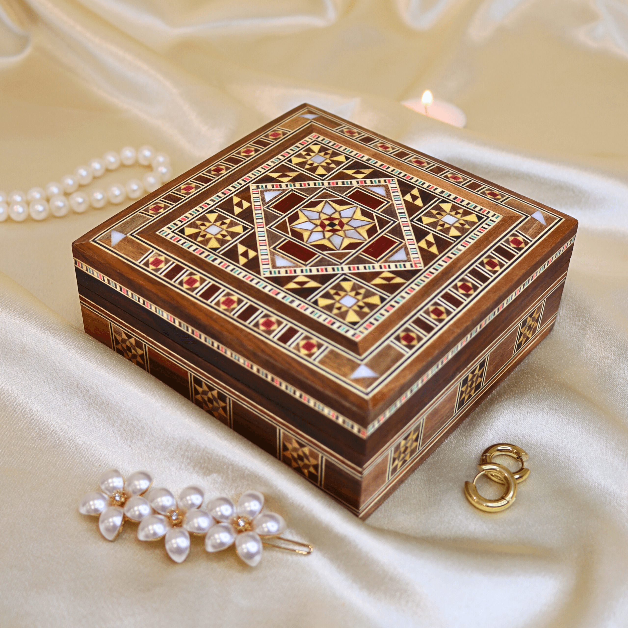 Boîte à souvenirs carrée