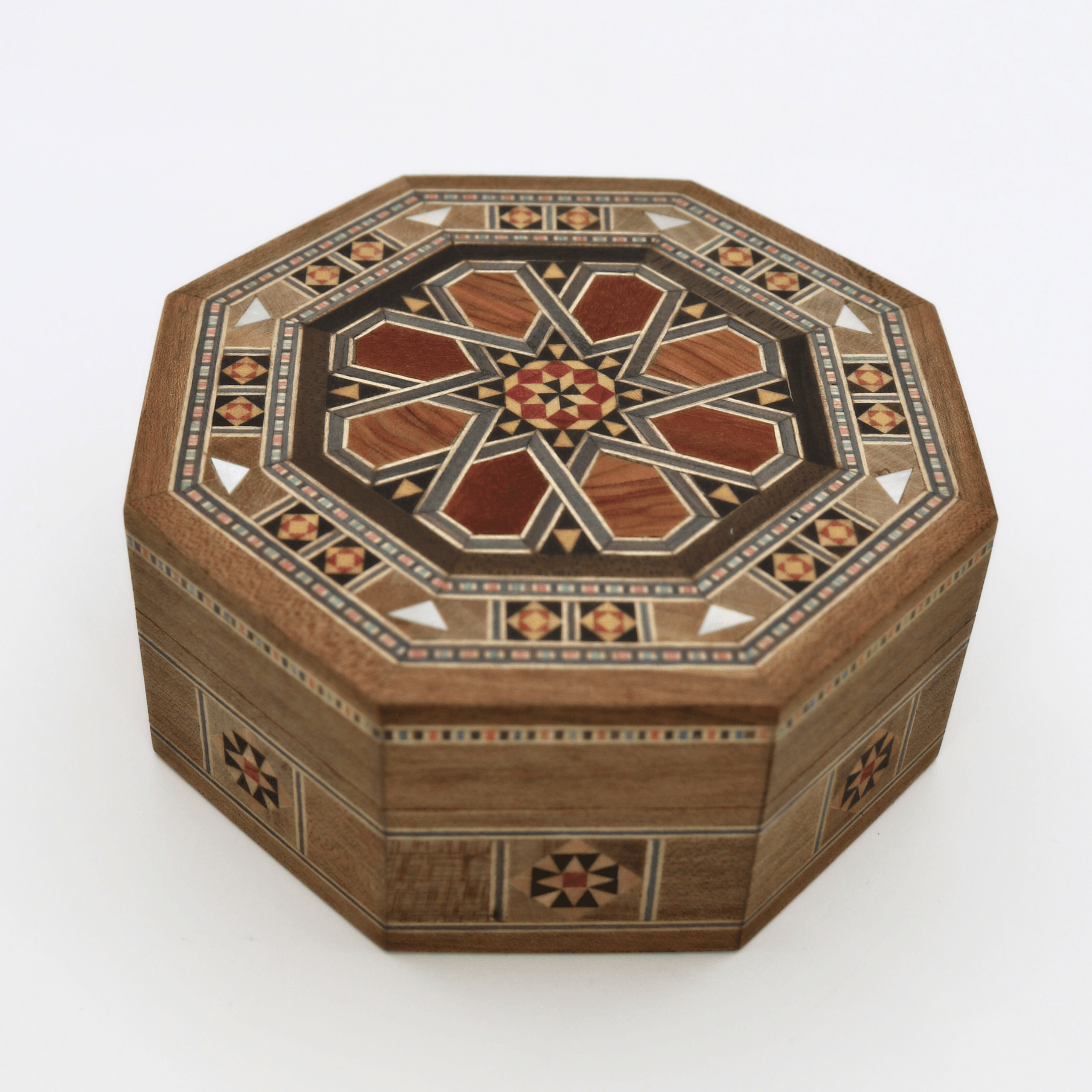 Moyenne boîte en marqueterie octogonale 1lux (3) Moyenne boîte en marqueterie octogonale 1
