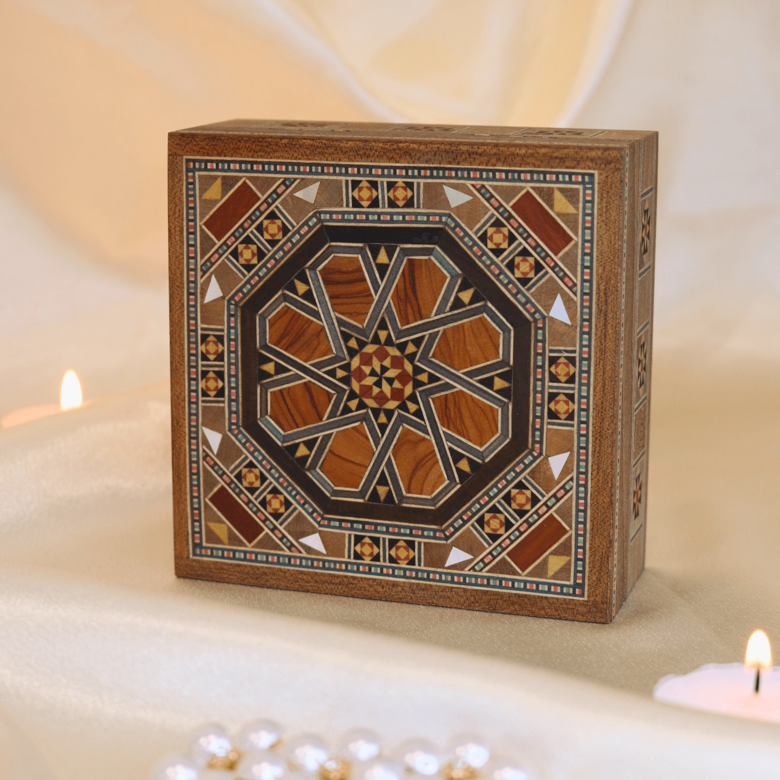 Boîte à mosaïque carrée 1