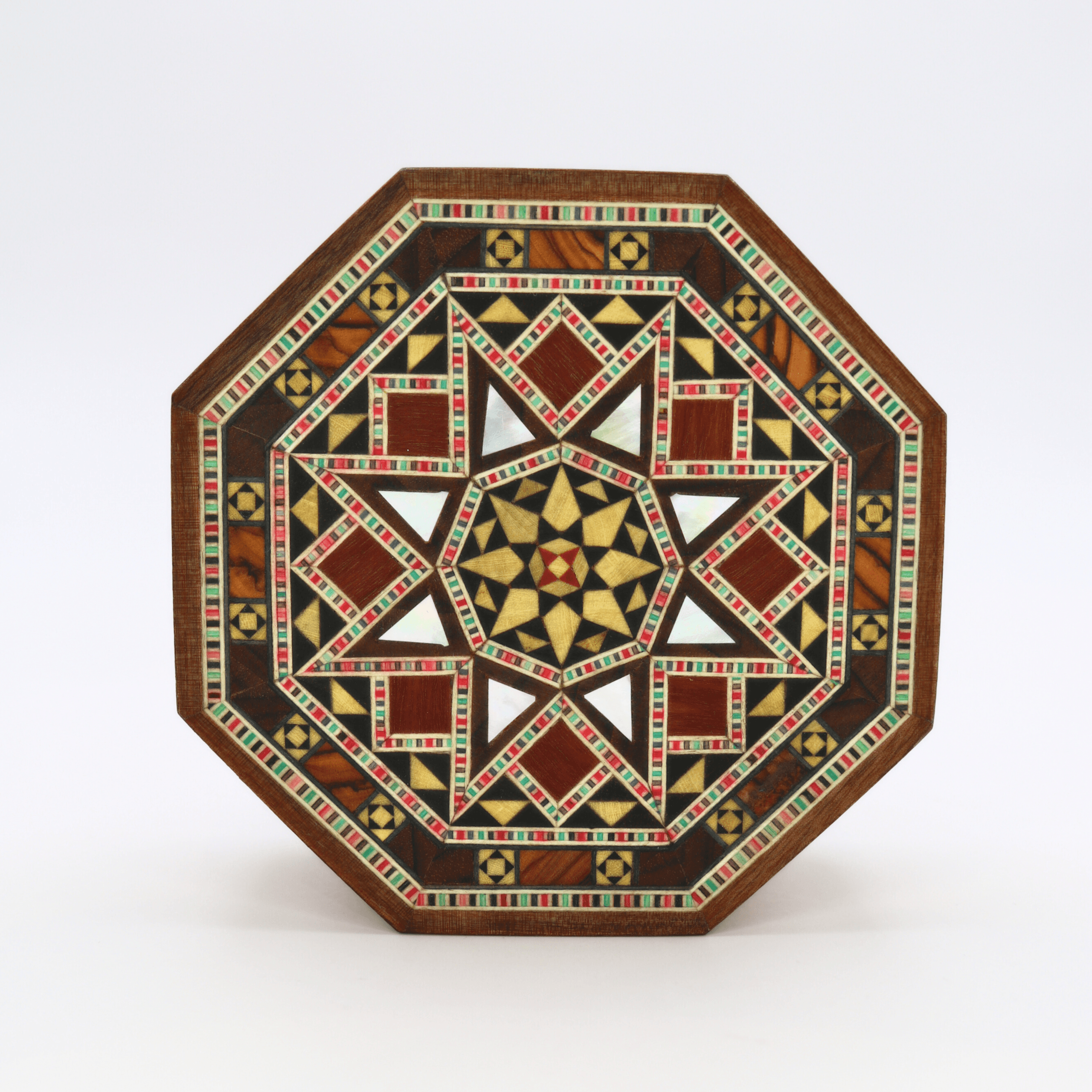 Boîte en marqueterie octogonale 2