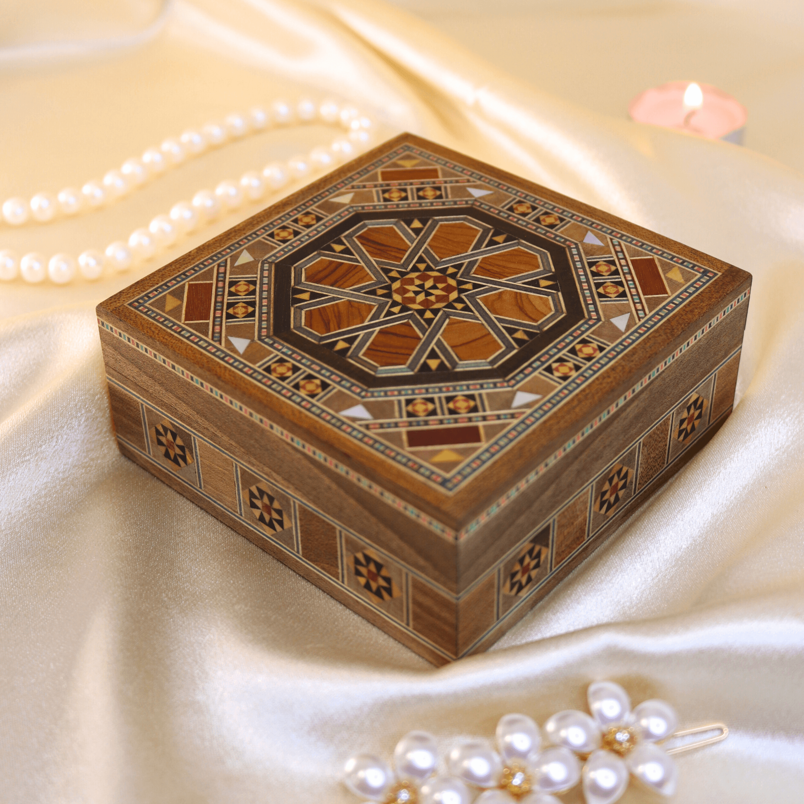 Boîte à mosaïque carrée 2