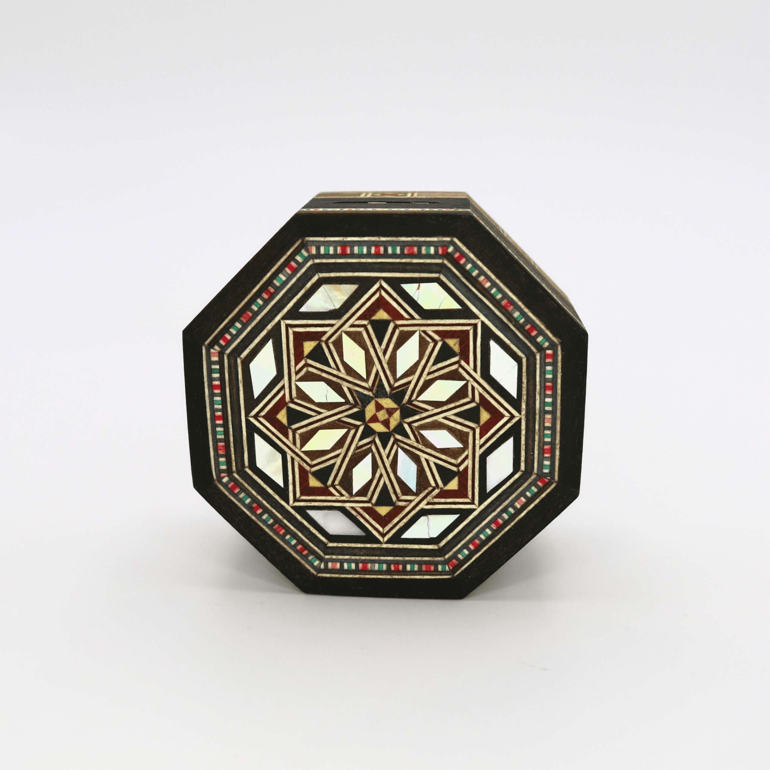 Petite boîte en marqueterie octogonale 1