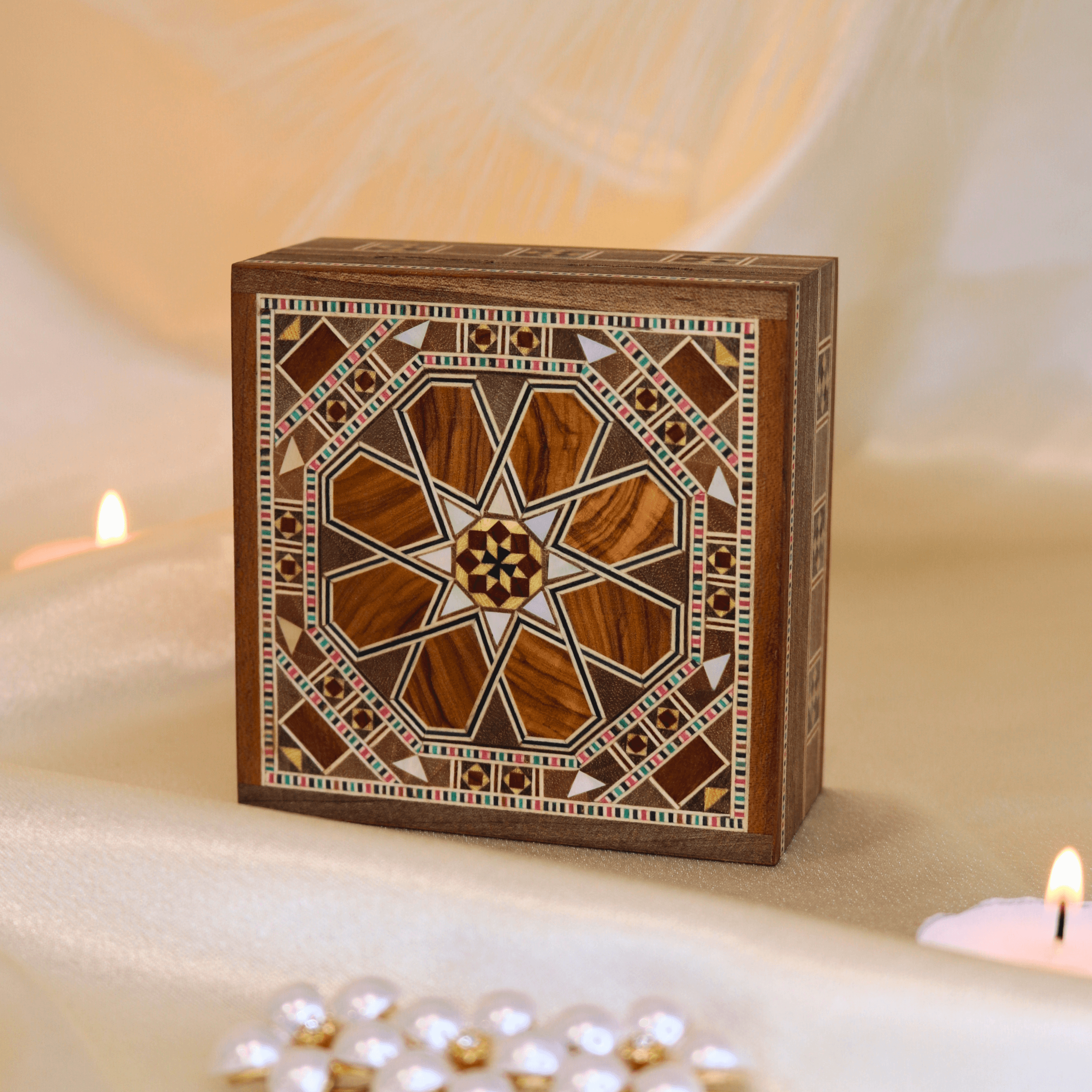 Petite boîte à mosaïque carrée 5