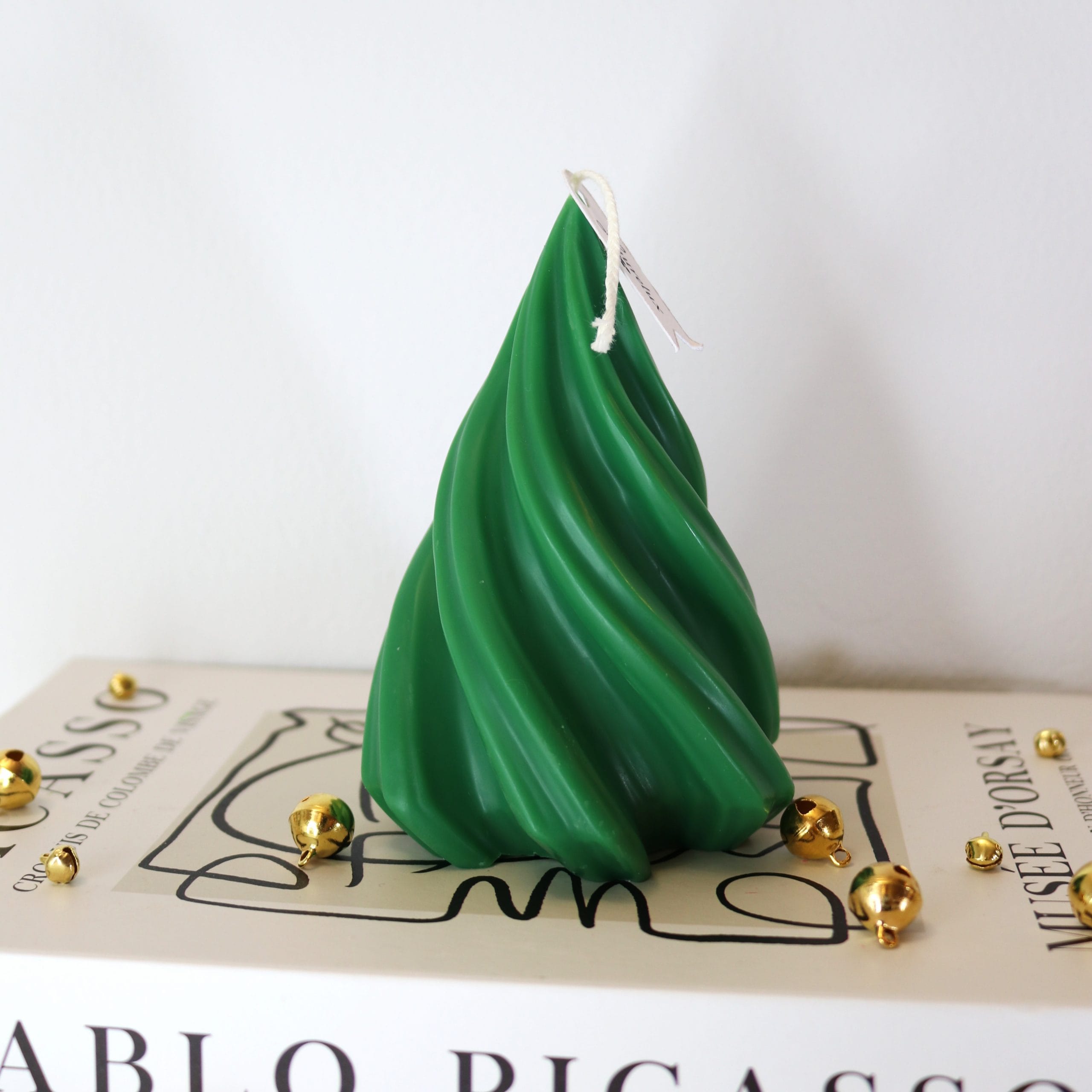 Bougie sapin de Noël en spirale