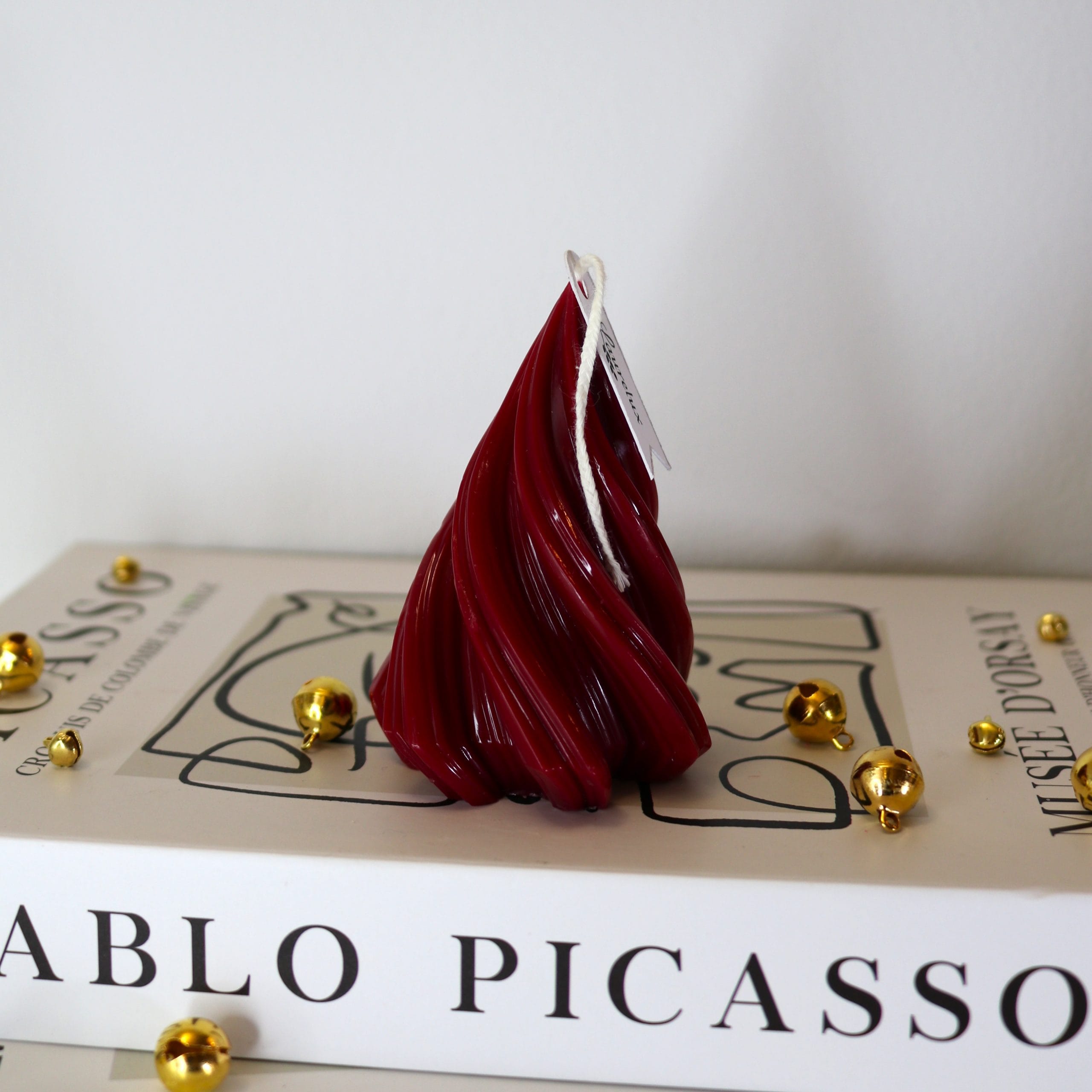 Bougie sapin de Noël en spirale